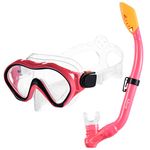 Kids Snorkel Set for Boys Girls Youth Junior Age from 5-13 Years Old Upgraded Dry Top Snorkel Mask Snorkeling Gear with Carrying Bag for Pool Swimming Diving Water Park Beach Vacation