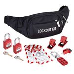 HOLULO Lockout Tagout Kit Including Safety Lockout Padlock Miniature Circuit Breaker Lock Out Tag