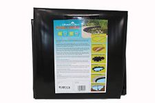 allpondsolutions Pond Liner - Flexible LDPE Koi Fish Ornamental Garden Pond Liners – UV Resistant Black - 25-year Guarantee - 2x2m