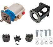 ToolTuff Log Splitter Build Kit: 11 GPM Pump, Coupler, Mount, Bolts, Huskee, Speeco, etc (for 3/4" Engine Crankshaft)