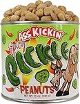 KICKIN’ Spicy Pickle Hot Peanuts – 12oz - Ultimate Spicy Gourmet Gift Peanuts - Try if you dare! …