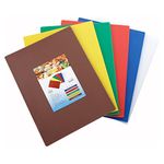 Winco CBST-1218 Cutting Board Set, 12-Inch by 18-Inch by 1/2-Inch, Assorted Colors, Medium