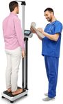 Adamson M1 Medical Digital Scale – 440 lb / 200 kg Capacity – Professional for Home, Hospital, & Physicians – Heavy Duty – BMI & Weight Measurement with Height