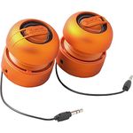 XMI X-Mini Max Duo Portable Mini Speakers with 3.5mm Jack Compatible with iPhone/iPad/iPod/Smartphones/Tablets/MP3 Player/Laptop - Orange