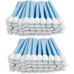 Foam Printer Cleaning Swabs Sticks - BIHYM Square Lint-Free Foam Tip Swab for Camera, Inkjet Printer, Painting, Optics Lens Equipment (200PCS)