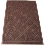 SlipToGrip Jumbo Door Mat Indoor/Outdoor 42x35 Brown Duraloop