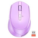 MEETION Purple Wireless Mouse, Blue