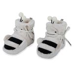 Baby Moo Bumble Bee 3D Warm Furry Booties | Soft Comfortable Indoor & Outdoor Boots | Newborn Cozy Fleece Shoes | All Occassions - Cream