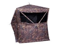 HME 3-Person Hub Ground Blind 75" X 75" X 67"-Cervidae Camo
