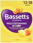 Bassetts Omega 3 Citrus Flavour 12-18 Years Soft and Chewy Multivitamins - Pack of 30