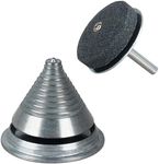 HOLEPU Lawn Mower Blade Balancer Tool & Lawn Mower Blade Sharpener Kit, for All Lawnmower Blades, Fits Stihl, Troy & More, Zinc Die-Cast