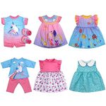 6 Pack Doll Clothes for 13-16 inch Dolls, Dress for 13-16 inches Dolls