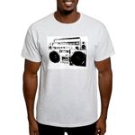 CafePress Boombox Ash Grey T Shirt Men's Traditional Fit Light Casual Tshirt