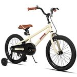 JOYSTAR 20 Inch Kids Bike for 5 6 7 8 9 Years Old Girls Boys Gifts Bikes Unisex Children Junior Bicycles with Kickstand BMX Style Beige