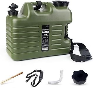 5 Gallon Water Jug, Camping Water Container BPA Free Water Storage with Spigot No Leakage Portable Emergency Water Tank for Outdoor Hiking Camping Picnic Supplies Green