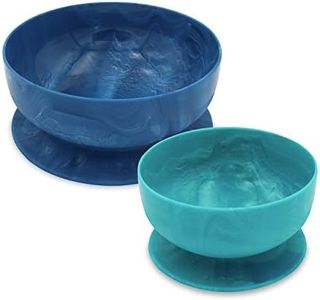 ChooMee Silicone Suction Bowls | Extra Strong Suction with Firm Bowl | Ideal for Infant and Toddler Baby Led Feeding | Medium + Small 2 CT