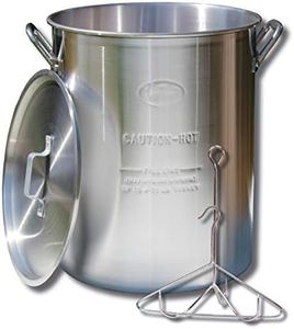 King Kooker 30PK 30-Quart Aluminum Turkey Pot with Lid, Lifting Rack and Hook