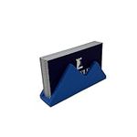 Mountain Silhouette Design Business Card Holder Display | Stylishly Display Business Cards & Decorate Office Desks (Blue)