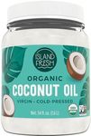 Island Fresh Organic Coconut Oil (54 oz) - Organic Virgin Coconut Oil Great for Baking, Versatile Cooking Oil, DIY Hair Oil & Skin Oil, Cold-Pressed, Certified Organic & Non-GMO
