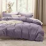 Bedsure Grayish Purple Duvet Cover 
