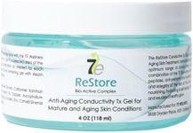 7E Wellness ReStore Conductive Gel with Bio-Active Complex - 4oz - Facial Skin Care Products with Green Tea Extract, Hyaluronic Acid, and Collagen Peptides - Anti Aging and Skin Tightening