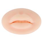 COSLUXE Silicone Practice Skin for Lips, Easy To Use Silicone Lips with Tooth Shape for Lipsticks Practice for lips, Face Makeup Practice Tools 1 Pcs