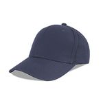 LANGZHEN Cotton Outdoor Toddler Girls Boys Plain Baseball Cap Baby Infant Structured Adjustable Hat for Kids Sun Hat (M-Navy)