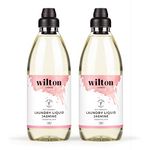 Wilton London Eco Friendly Laundry Liquid - Plant-based and Biodegradable Laundry Detergent - Packed with Essential Oils - Fresh and Longlasting Jasmine Scent - Pack of 2 x 1 Litre