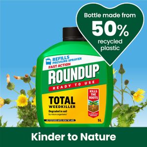 Roundup Fast Action Pump 'N Go Weed Killer Refill, 5L – Clear