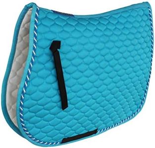 Professional Equine Horse English Quilted Contoured All-Purpose Trail Saddle Pad Turquoise 7296TR