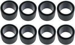 8 Pcs Black Rubber Fishing Rod Holder Tube Insert Protector, Fit 2" Tube(50mm to 51mm)