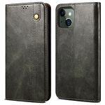 Cubix Flip Cover for Apple iPhone 13 Handmade Leather Wallet Case with Kickstand Card Slots Magnetic Closure for Apple iPhone 13 (Forest Green)