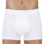 PROTECHDRY Washable Cotton Underwear Boxer Brief with Front Absorbent Area for Urinary Incontinence, White Large