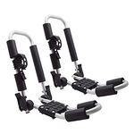 TMS Aluminum Folding Universal Roof Carrier Rack with Straps for Kayak Canoe Surfboard Paddleboard Ski Mount on Truck SUV Car Roof Crossbar (One Side)