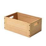 KIRIGEN Wooden Stackable Storage Cube/Basket/Bins Organizer for Home Books Clothes Toy - Modular Open Cubby Storage System - Office Cubical Bookcase Closet Shelves Natural, C15-NA