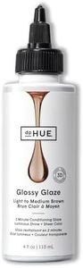 dpHUE Glossy Glaze, Light-Medium Brown - 4 fl oz - In-Shower Conditioning Glaze for Luminous Shine & Sheer Color - Paraben, SLS & SLES Sulfate Free - Leaping Bunny Certified