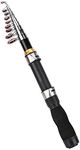 Telescopic Fishing Rod, Portable Mini Pocket Fishing Rod Pen Rod Fishing Pole Ice Fishing Rod Mini Sea Fishing Tools 28049-100, Retractable Jigging Rod for Fishing Beginner and Angler(1.2M)(2.1m)