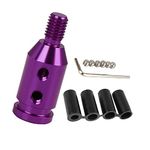 ACROPIX M10 X 1.5 Universal Car Non Threaded Shifter Gear Shift Knob Adapter Purple - Pack of 1