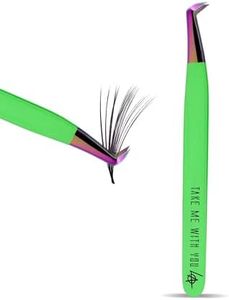 LashBomb - Take Me With You Boot Tweezer - Precision Eyelash Extension Tweezers - Metal Tweezer for Eyelash Extensions - Easy-to-Carry Beauty Tools - Lash Tech Essential for Large Volume Fans