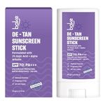 BAKE De-Tan Sunscreen Stick SPF 70 PA++++ with 2% Kojic Acid & Alpha Arbutin | Lightweight, Water Resistant, No White Cast | For All Skin Types | For Pigmentation & Dark Spots - 20g