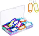 Taicols 50 Pcs Plastic Key Tags Key