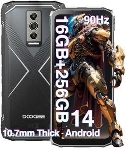 DOOGEE Blade 10 Pro Rugged Smartphone (2024) Android 14, Telefono Indistruttibile, 16GB+256GB/2TB Cellulare Antiurto, 6.5" HD+, 5150mAh, 50MP+8MP, IP68/IP69K/Dual SIM 4G/3 Slot per schede/Face ID/NFC