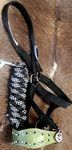 ProRider Horse Noseband Tack Bronc Leather Halter Tiedown Lead Rope 280351