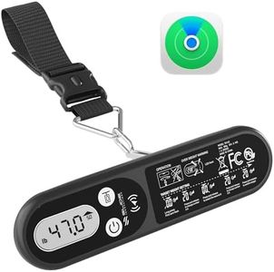Slide Innovations Digital Luggage Scale with Apple Find My (iOS), Portable Suitcase Weight Scale & Tracker, LED Display Travel Baggage Scale up to 110 lb / 50 kg, Lightweight Airline Travel Accessory