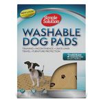 Simple Solution Washable Training and Travel Dog Pads, Re-usable Dog Pee Pad, Absorbent and Odour Controlling Medium - Pack of 2