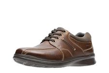 Clarks mens Cotrell Walk Oxford, Tobacco Leather, 9 US