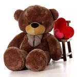 HUG 'n' FEEL SOFT TOYS 6 Feet Coffee Brown Giant Teddy Bear Soft, Plush,Cuddly Stuffed Animal For Kids, Birthdays, Anniversaries, Valentine's Day,Special Occasions Large Huggable