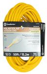 Coleman Cable Coleman Cable 01688 12/3 Insulated Outdoor Extension Cord with Lighted End, 5...