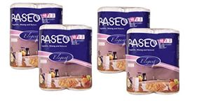 Paseo Elegant International Premium Laminated Quality 2 Ply Kitchen Towel 8 Roll (60 Pulls Per Roll)