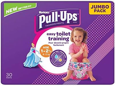 Huggies Pull Ups Day Time Potty Training Pants Girls 1-2.5 Years, Pack of 30